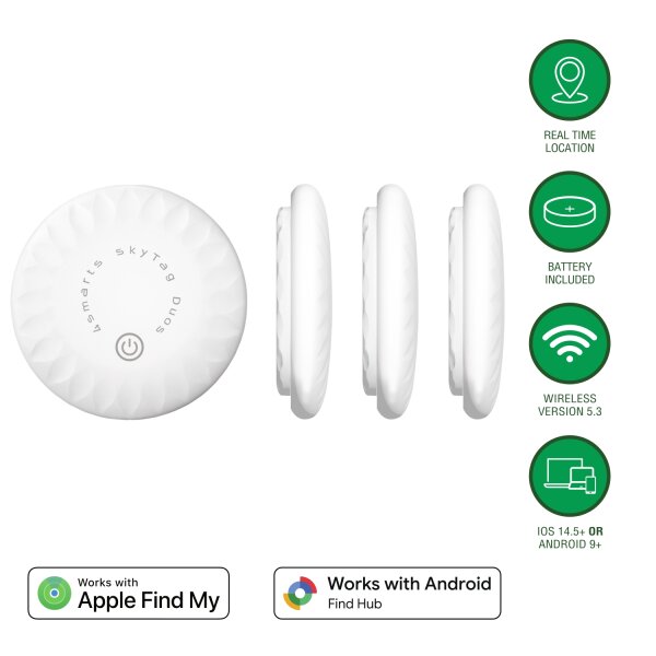 Location Finder SkyTag Duos Set of 4, white