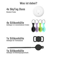 Standort-Finder SkyTag Duos Familien-Set (4x SkyTag Duos / 6 Taschen)