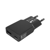 Wall Charger PDPlug Duos Slim 30W GaN 1C+1A black