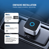 Wireless CarPlay / Android Auto Adapter, silber