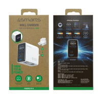 Ladegerät GaN Flex Screen AI 100W 2 USB-C+1 USB-A, weiß