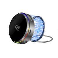 Qi2 25W / MagSafe Charger Set with Cooling, RGB, spacegrey