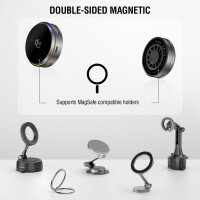 Qi2 25W / MagSafe Ladegerät mit Kühlung, RGB und 360° Halterung, spacegrau