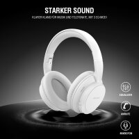 Over-Ear Wireless Kopfhörer SkyBuds Wave, weiß