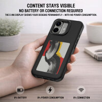 E-Ink Case with NFC Display for iPhone 17, Qi2 ready