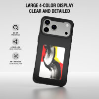 E-Ink Cover mit NFC-Display für iPhone 17 Pro Max, Qi2 ready