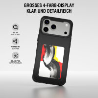 E-Ink Cover mit NFC-Display für iPhone 17 Pro Max, Qi2 ready