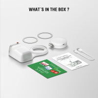 Magnetischer Smartphone Kameragriff mit Fill Light und Fernauslöser, weiß