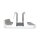 Table Stand ErgoFix for Laptops, silver