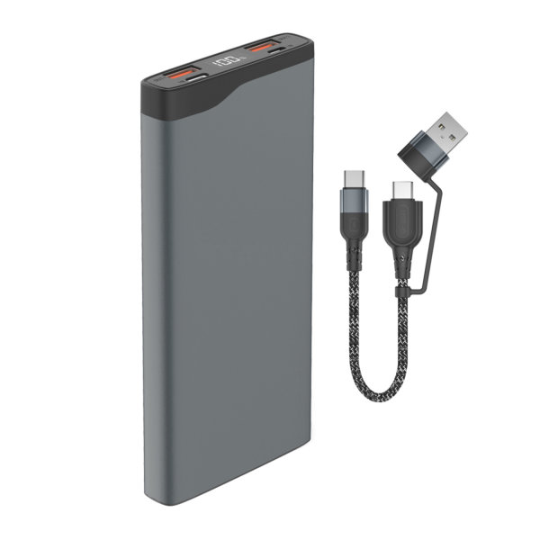 Powerbank VoltHub Pro 10000mAh 22,5W mit Quick Charge, PD gunmetal *Select Edition*