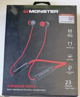 ***Monster Sport Neckband Wireless Headphones SG03, rot