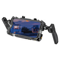 Universelles Smartphone-Video-Rig mit Fernauslöser, schwarz