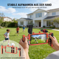 Universal Smartphone Video Rig with Wireless Remote, orange