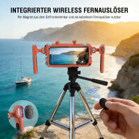 Universal Smartphone Video Rig with Wireless Remote, orange