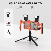 Universal Smartphone Video Rig with Wireless Remote, orange