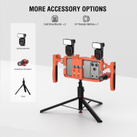 Universal Smartphone Video Rig with Wireless Remote, orange