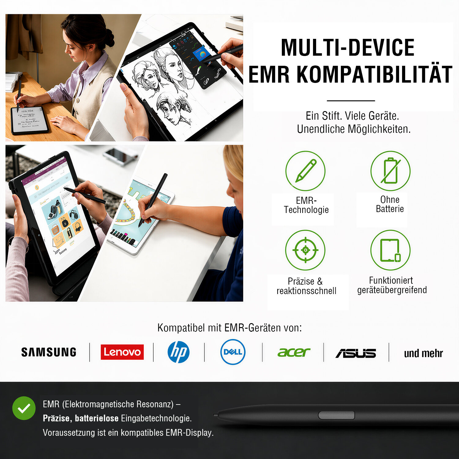 Eingabestift Multi-Device Pencil Pro EMR