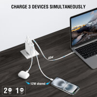 Netzladegerät PDPlug Slim 65W GaN Jojo, weiß