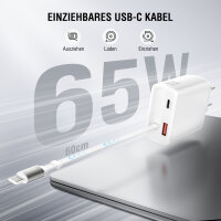 Netzladegerät PDPlug Slim 65W GaN Jojo, weiß
