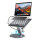 Laptop / Tablet Ständer ErgoPro mit 6in1 USB-C Dock, grau