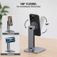 Magnetische Tablet / Smartphone Halterung ErgoPro Desk Stand, grau