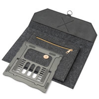 Laptop / Tablet Ergo Workspace Bundle, dunkelgrau