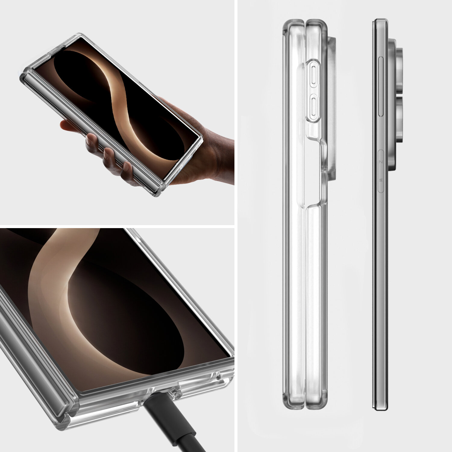 Das 4smarts 360° Premium Protection Set Qi2 ready für das Samsung Galaxy Z Fold8 mit hochwertigem 9H-Schutzglas bietet dir den idealen Rundumschutz für dein Smartphone und schützt es zuverlässig vor Stößen und Kratzern, ohne das Original-Design des Handys zu beeinträchtigen. 