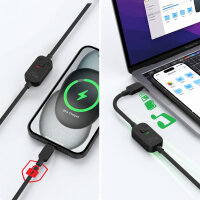 USB-C Kabel PrivacyCord 240W 1,2m, schwarz
