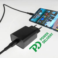 Netzladegerät VoltPlug PD 30W 1C und USB-C Kabel 1,5m schwarz