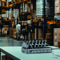 Ladestation Team 100W FlexPower 5C/1A inkl. 6 Kabel, schwarz