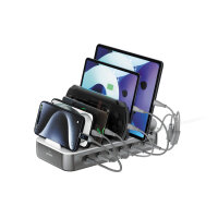 Ladestation Team 100W FlexPower 5C/1A inkl. 6 Kabel, grau