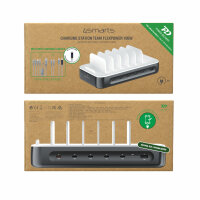 Ladestation Team 100W FlexPower 5C/1A inkl. 6 Kabel, grau