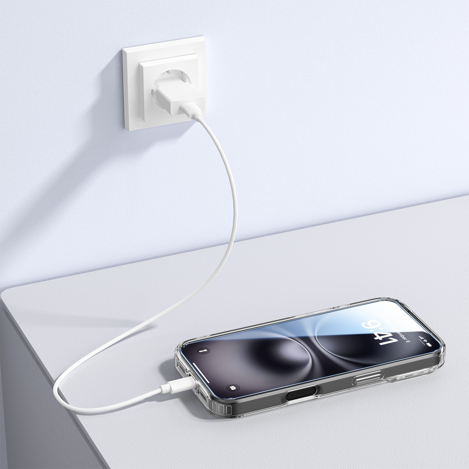 The 4smarts 3in1 Premium Starter Set for MagSafe Apple iPhone 18 Pro Max / 17 Pro Max not only offers MagSafe compatibility, but also ensures fast and efficient charging with the PDPlug Slim 30W GaN mains charger.