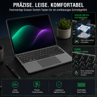 Universal Wireless Keyboard Foldable QWERTZ, silver