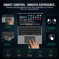 Universal Wireless Keyboard Foldable QWERTZ, silver