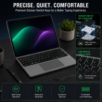 Universal Wireless Keyboard Foldable QWERTZ, silver