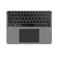Universal Wireless Keyboard Foldable QWERTZ, silver