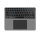 Universal Wireless Keyboard Foldable QWERTZ, silver