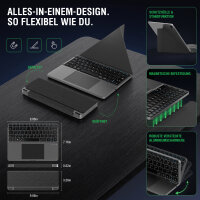 Universal Wireless Keyboard Foldable QWERTY, silver