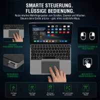 Universal Wireless Keyboard Foldable QWERTY, silver