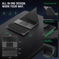 Universal Wireless Keyboard Foldable QWERTY, silver