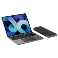 Universal Wireless Tastatur Foldable QWERTY, silber