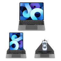 Universal Wireless Keyboard Foldable QWERTY, silver