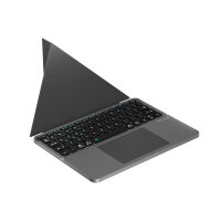 Universal Wireless Keyboard Foldable QWERTY, silver