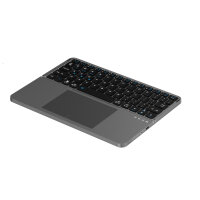Universal Wireless Keyboard Foldable QWERTY, silver