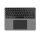 Universal Wireless Keyboard Foldable QWERTY, silver