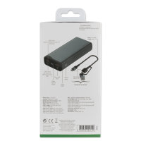 Powerbank VoltHub Pro 20000mAh 22,5W mit Quick Charge, PD gunmetal *Select Edition*