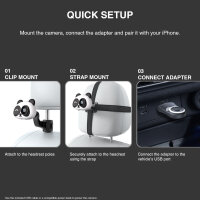 Wireless CarPlay Camera Adapter Panda, black