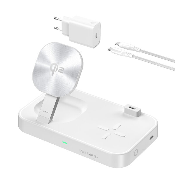 Qi2 15W / MagSafe Multi-Ladestation, weiß