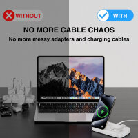 Qi2 15W / MagSafe Multi-Ladestation, weiß